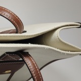 Burberry Freya Shopping Tote Canvas with Leather Small — thumbnail 9
