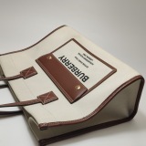 Burberry Freya Shopping Tote Canvas with Leather Small — thumbnail 15