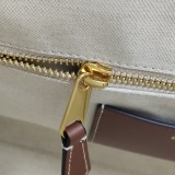 Burberry Freya Shopping Tote Canvas with Leather Small — thumbnail 10
