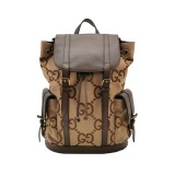 Gucci Double Pocket Belt Backpack Jumbo GG Canvas and Leather Large — thumbnail 1