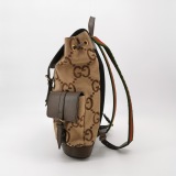 Gucci Double Pocket Belt Backpack Jumbo GG Canvas and Leather Large — thumbnail 3