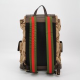 Gucci Double Pocket Belt Backpack Jumbo GG Canvas and Leather Large — thumbnail 5