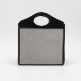 Burberry Logo Pocket Tote Canvas with Leather Mini — thumbnail 3