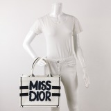 Christian Dior Book Tote Embroidered Canvas Medium — thumbnail 2