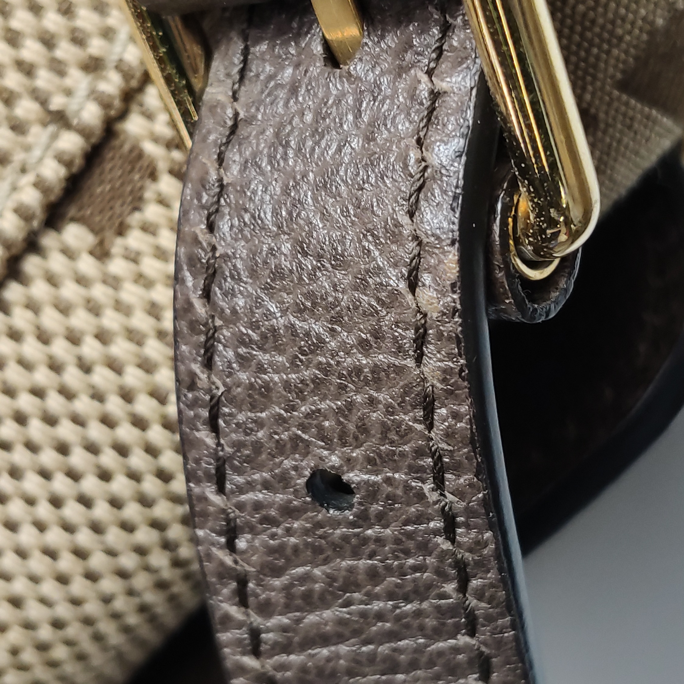 Gucci Double Pocket Belt Backpack Jumbo GG Canvas and Leather Large — photo 8 of 18
