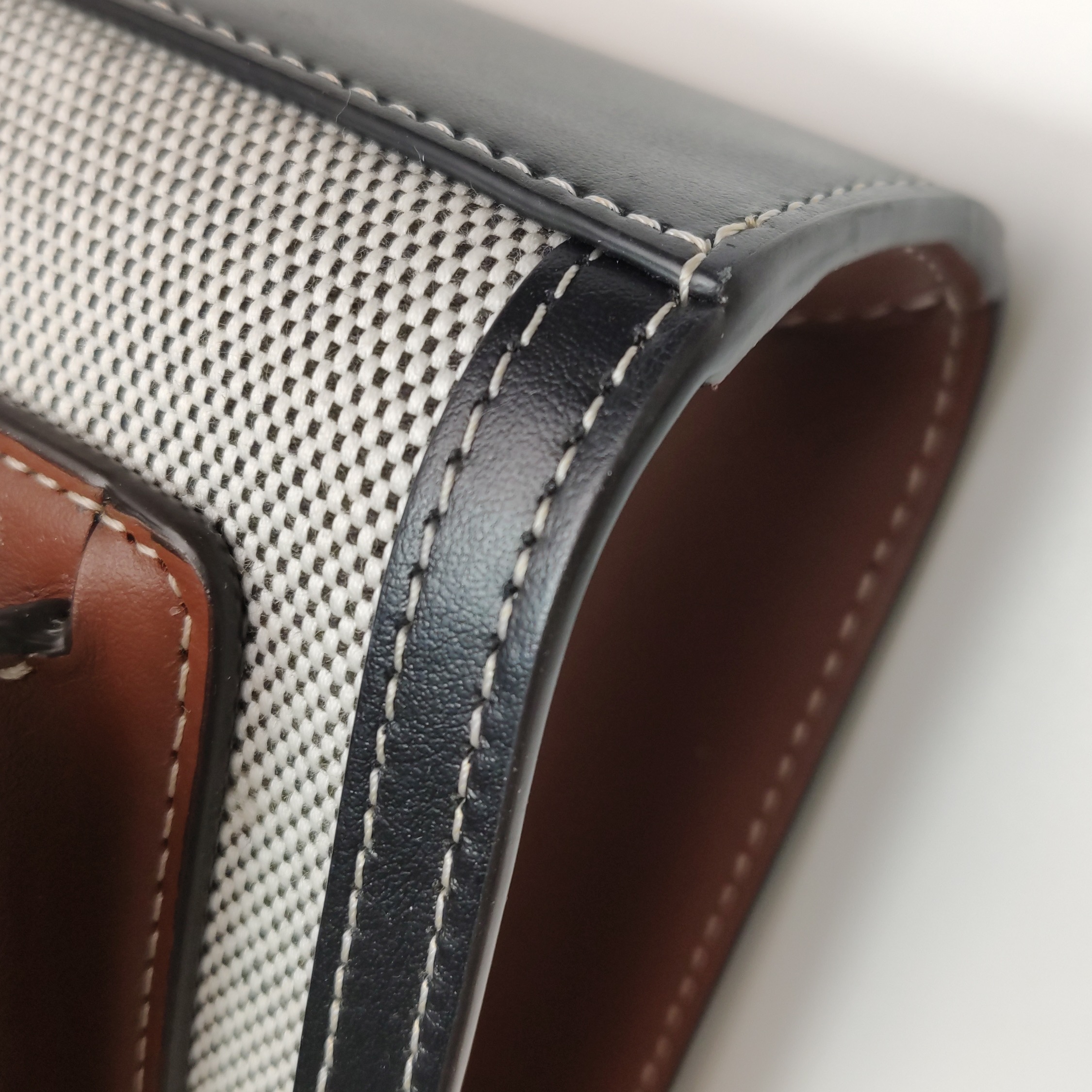 Burberry Logo Pocket Tote Canvas with Leather Mini — photo 11 of 14