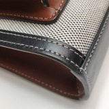 Burberry Logo Pocket Tote Canvas with Leather Mini — thumbnail 11