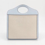 Burberry Logo Pocket Tote Canvas with Leather Mini — thumbnail 3