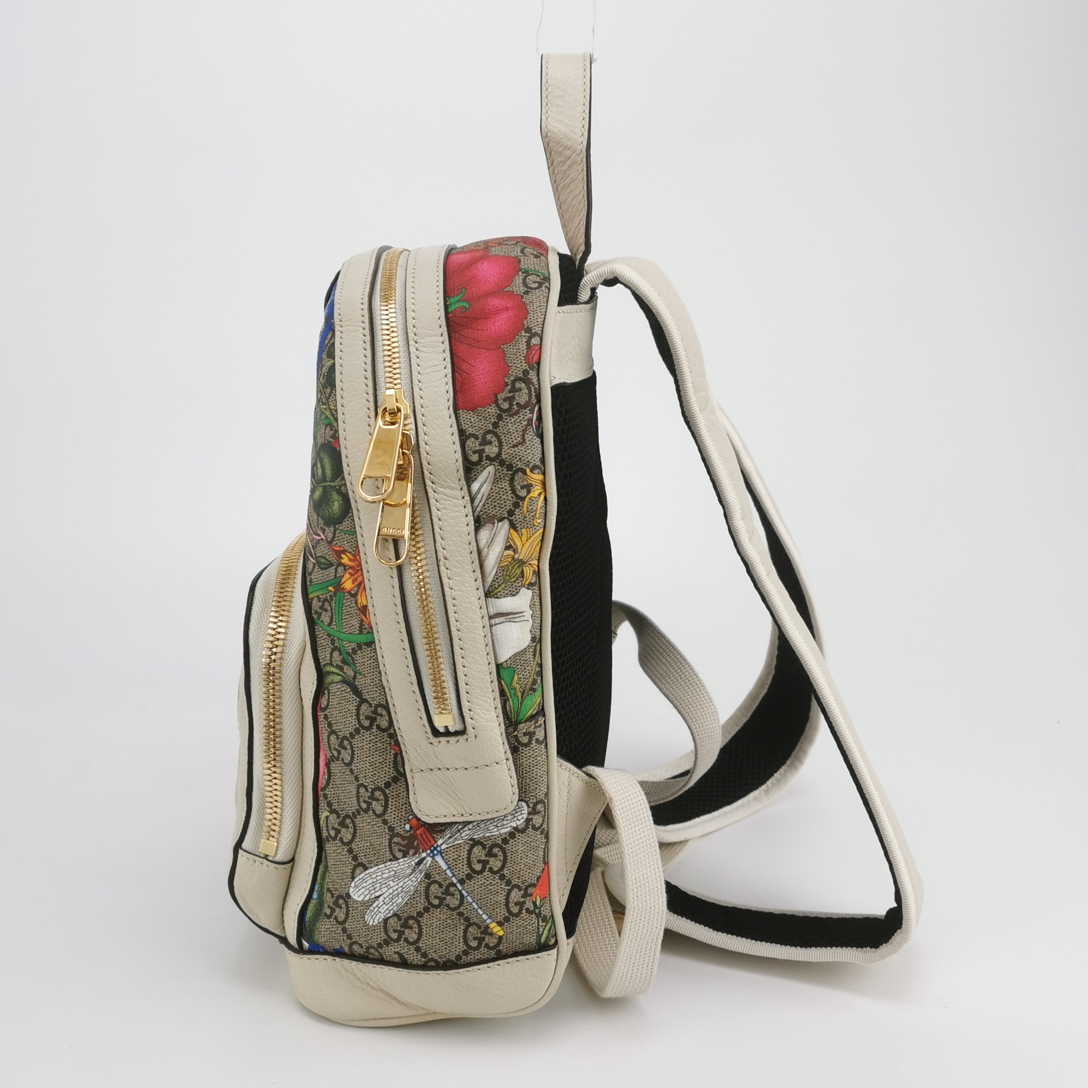 Gucci Ophidia Backpack Flora GG Coated Canvas and Leather Small — photo 3 of 22