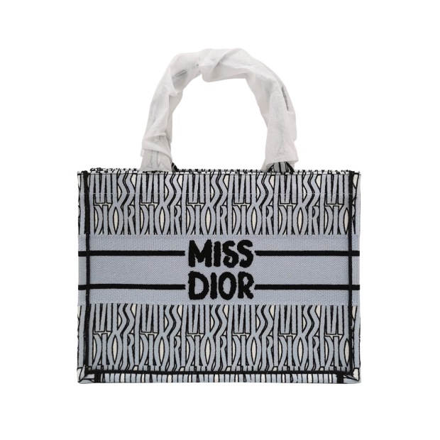 Christian Dior Book Tote Embroidered Canvas Medium — pre-owned, Vierlot