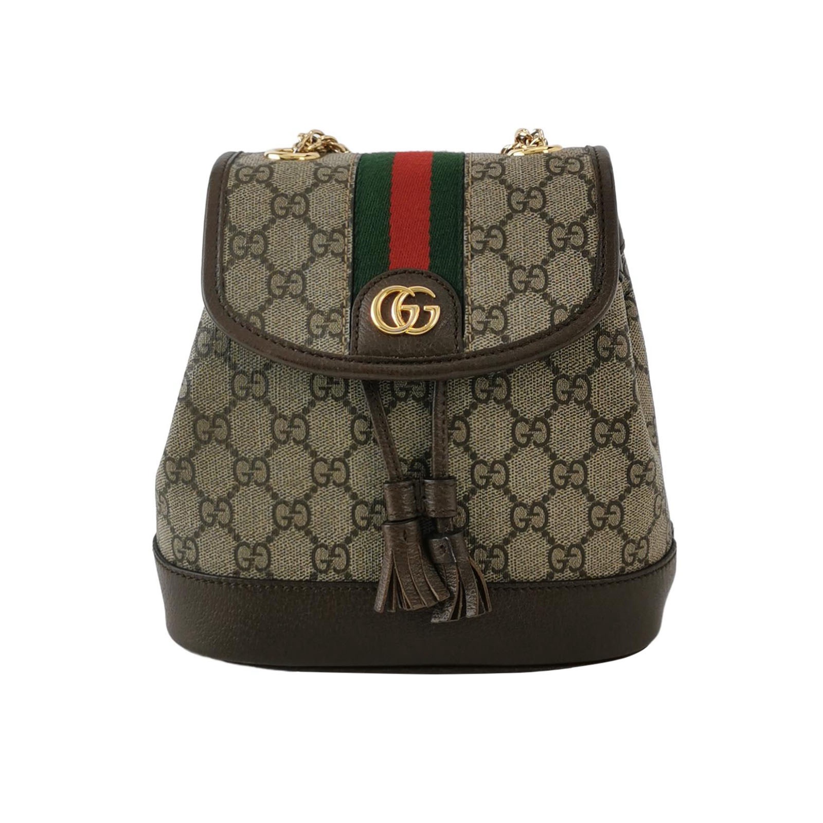 Gucci Ophidia Flap Backpack GG Coated Canvas Mini — photo 1 of 19