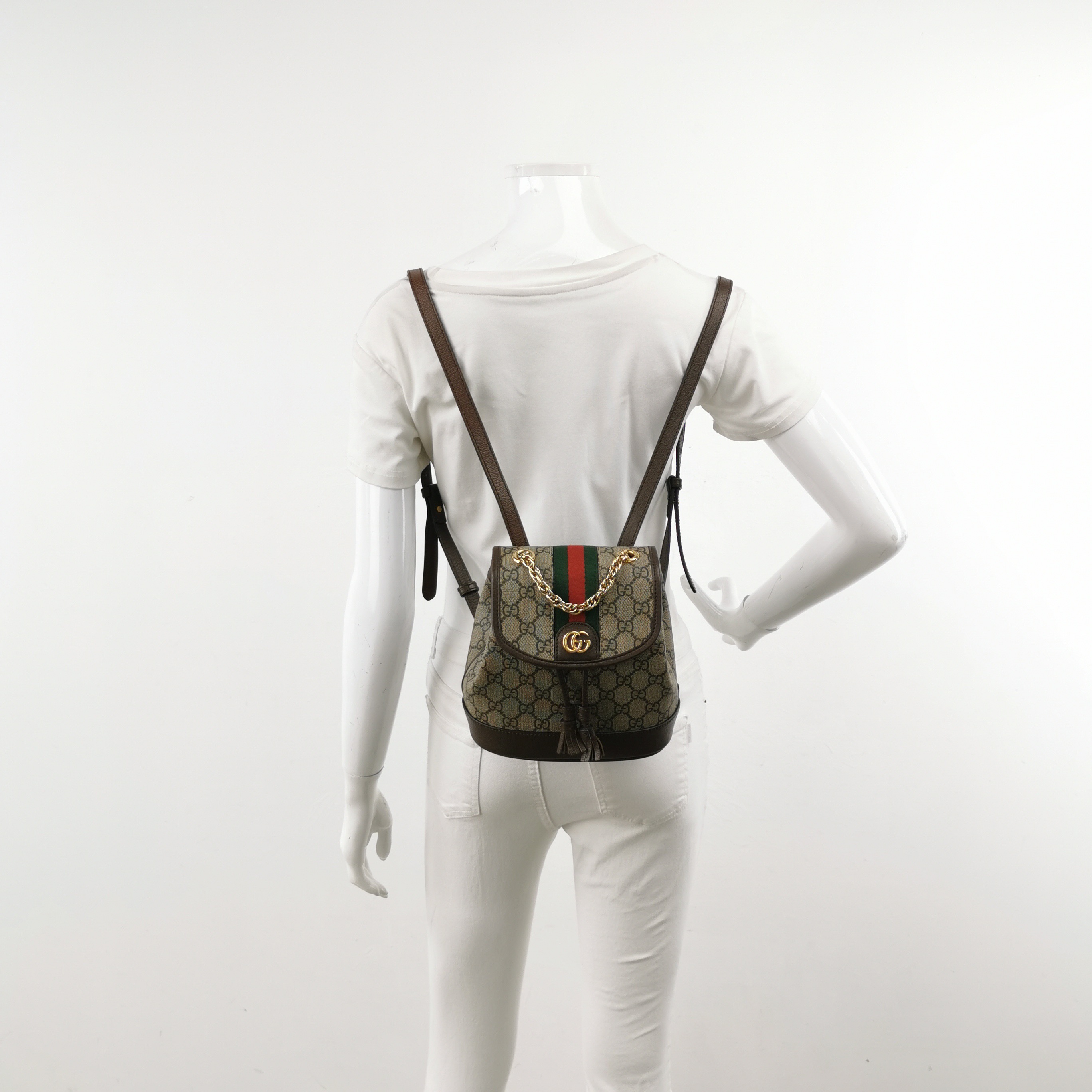 Gucci Ophidia Flap Backpack GG Coated Canvas Mini — alternate view