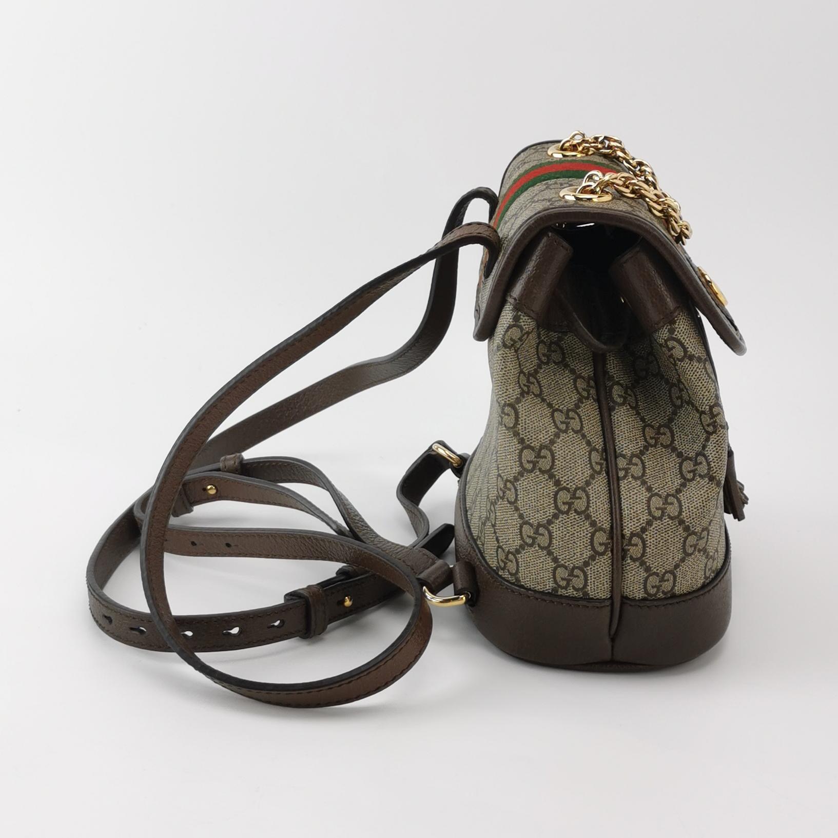 Gucci Ophidia Flap Backpack GG Coated Canvas Mini — photo 3 of 19