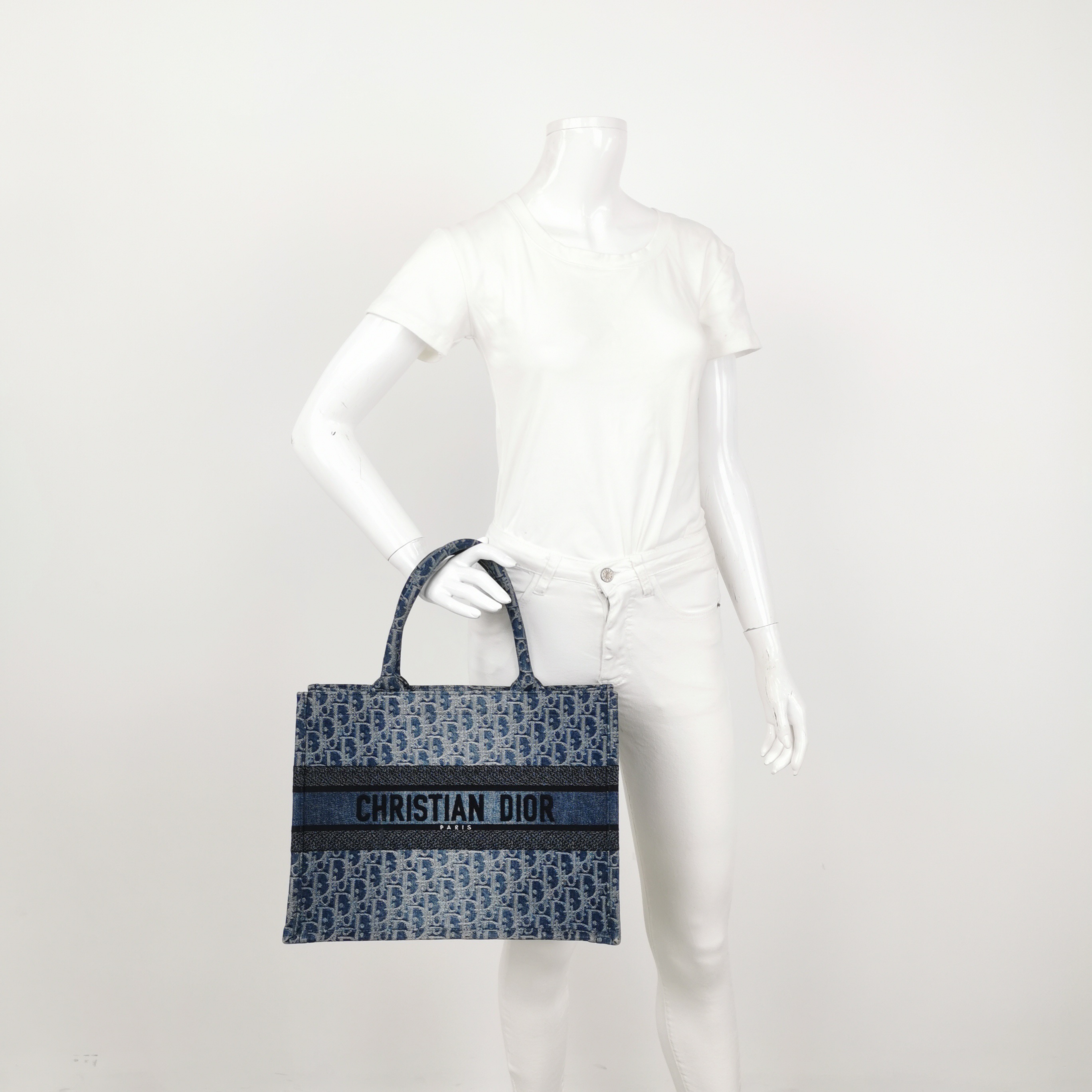 Christian Dior Book Tote Embroidered Canvas Medium — alternate view