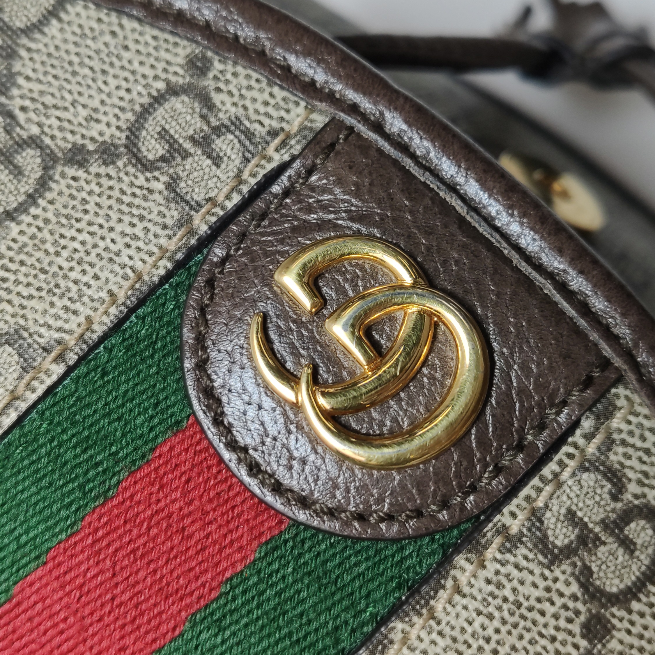 Gucci Ophidia Flap Backpack GG Coated Canvas Mini — photo 9 of 19