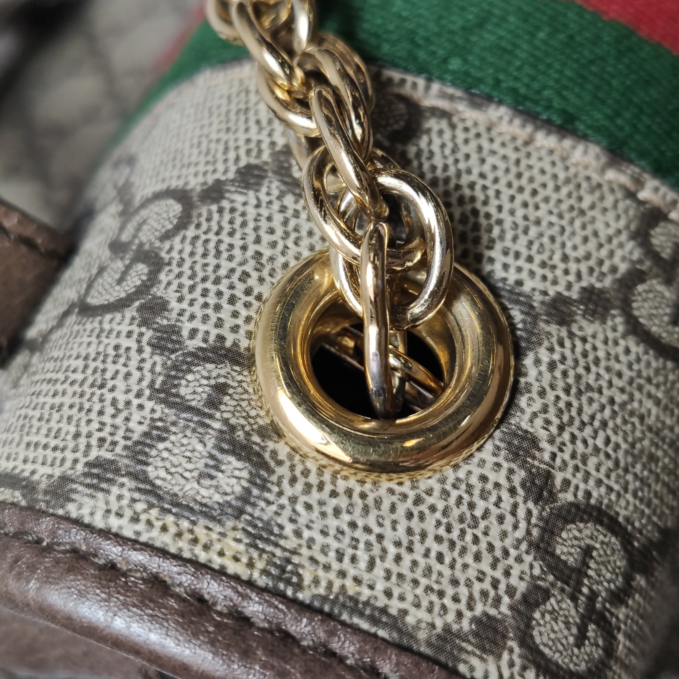 Gucci Ophidia Flap Backpack GG Coated Canvas Mini — photo 12 of 19
