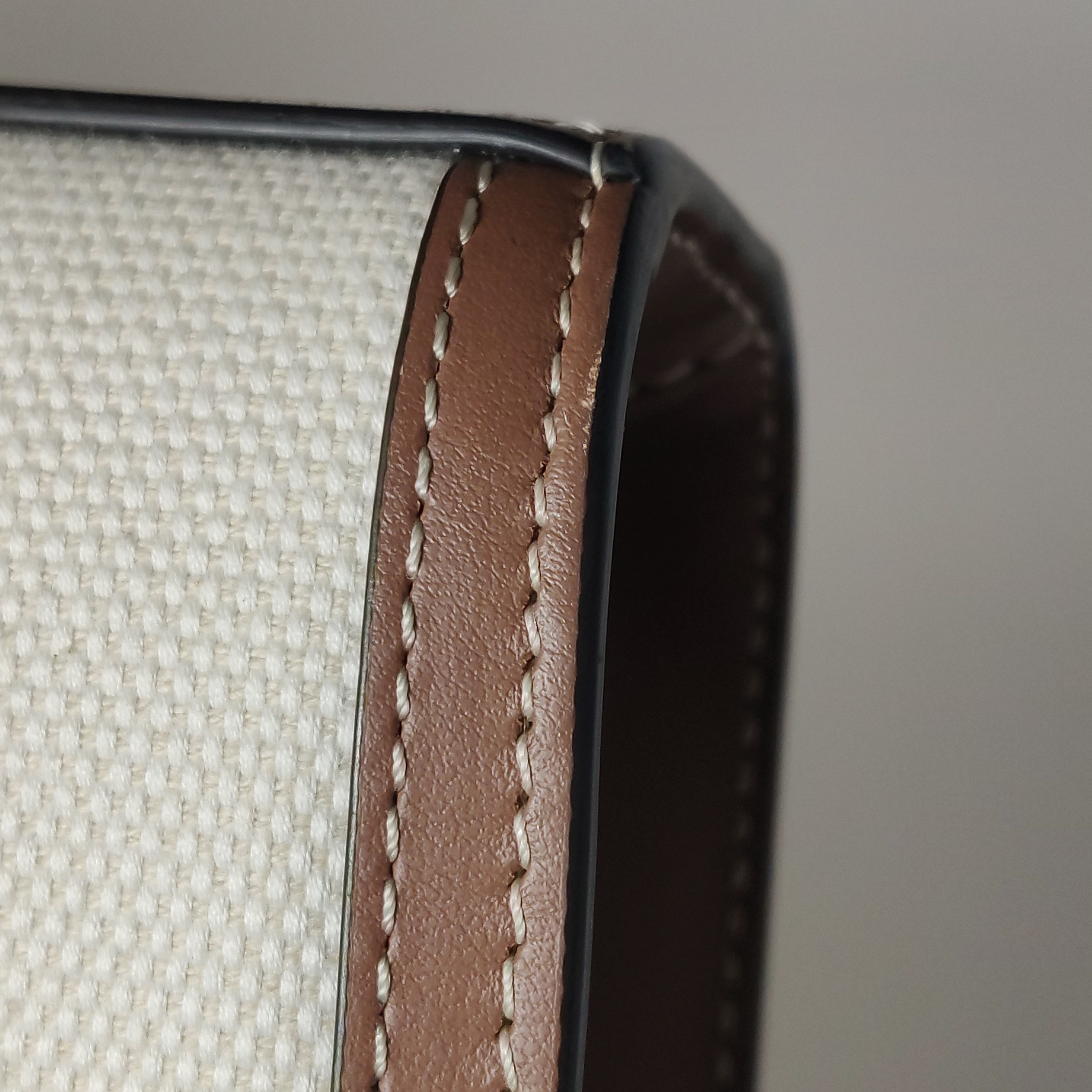 Burberry Logo Pocket Tote Canvas with Leather Mini — photo 12 of 15