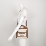 Burberry Logo Pocket Tote Canvas with Leather Mini — thumbnail 2
