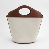 Burberry Logo Title Pocket Crossbody Bag Canvas and Leather — thumbnail 5