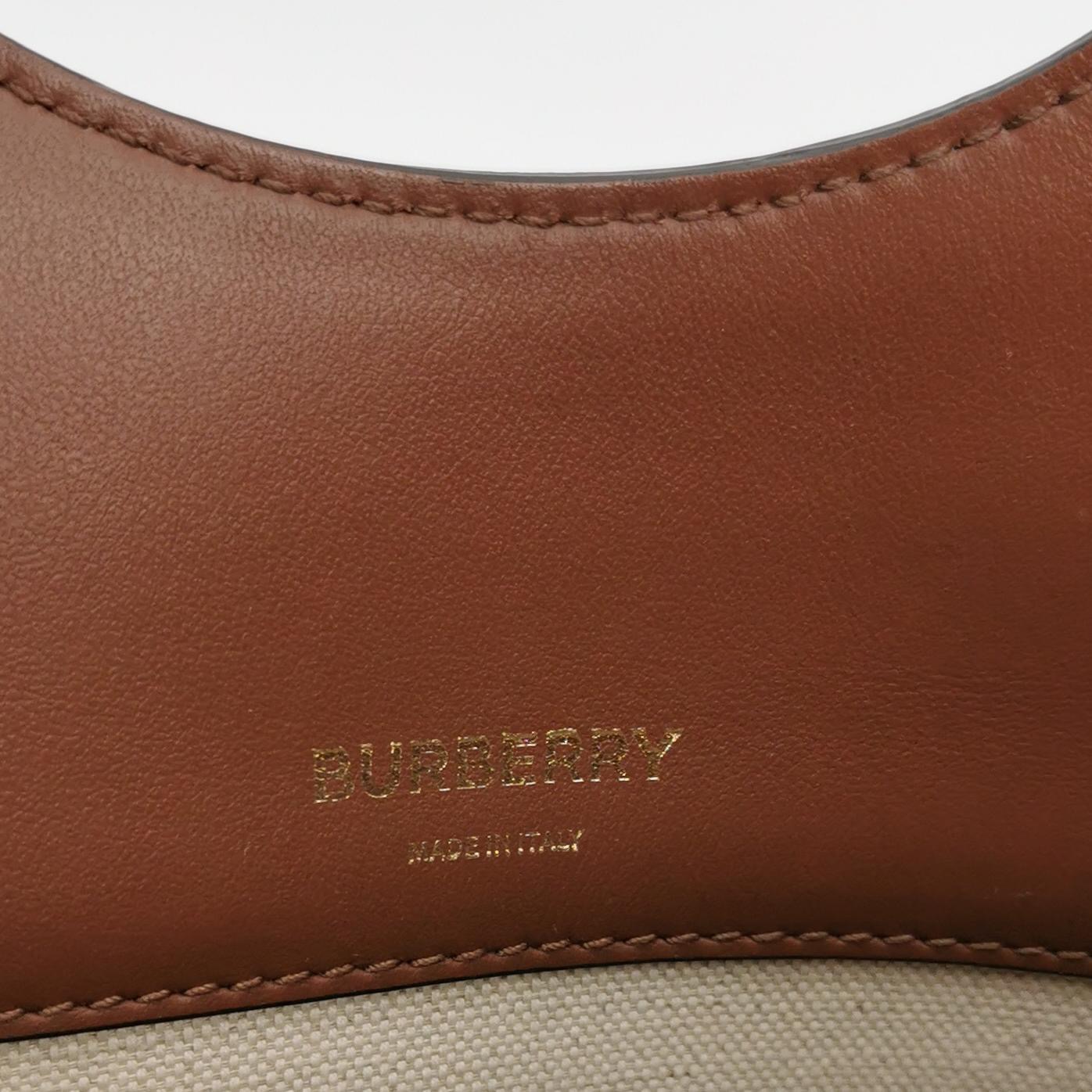 Burberry Logo Title Pocket Crossbody Bag Canvas and Leather — photo 9 of 23