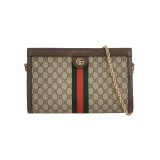 Gucci Ophidia Chain Shoulder Bag GG Coated Canvas Medium — thumbnail 1