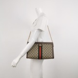 Gucci Ophidia Chain Shoulder Bag GG Coated Canvas Medium — thumbnail 2