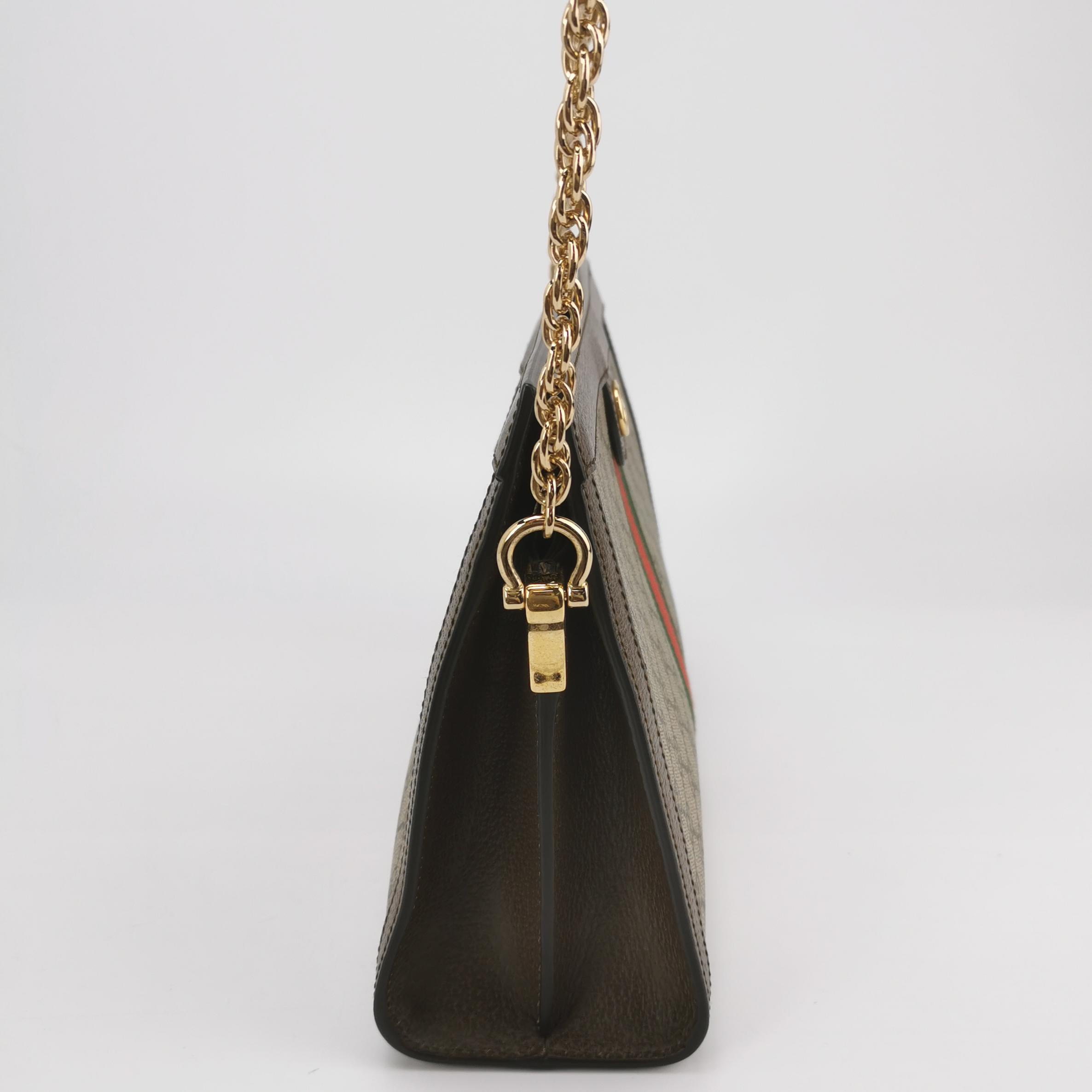 Gucci Ophidia Chain Shoulder Bag GG Coated Canvas Medium — photo 4 of 15