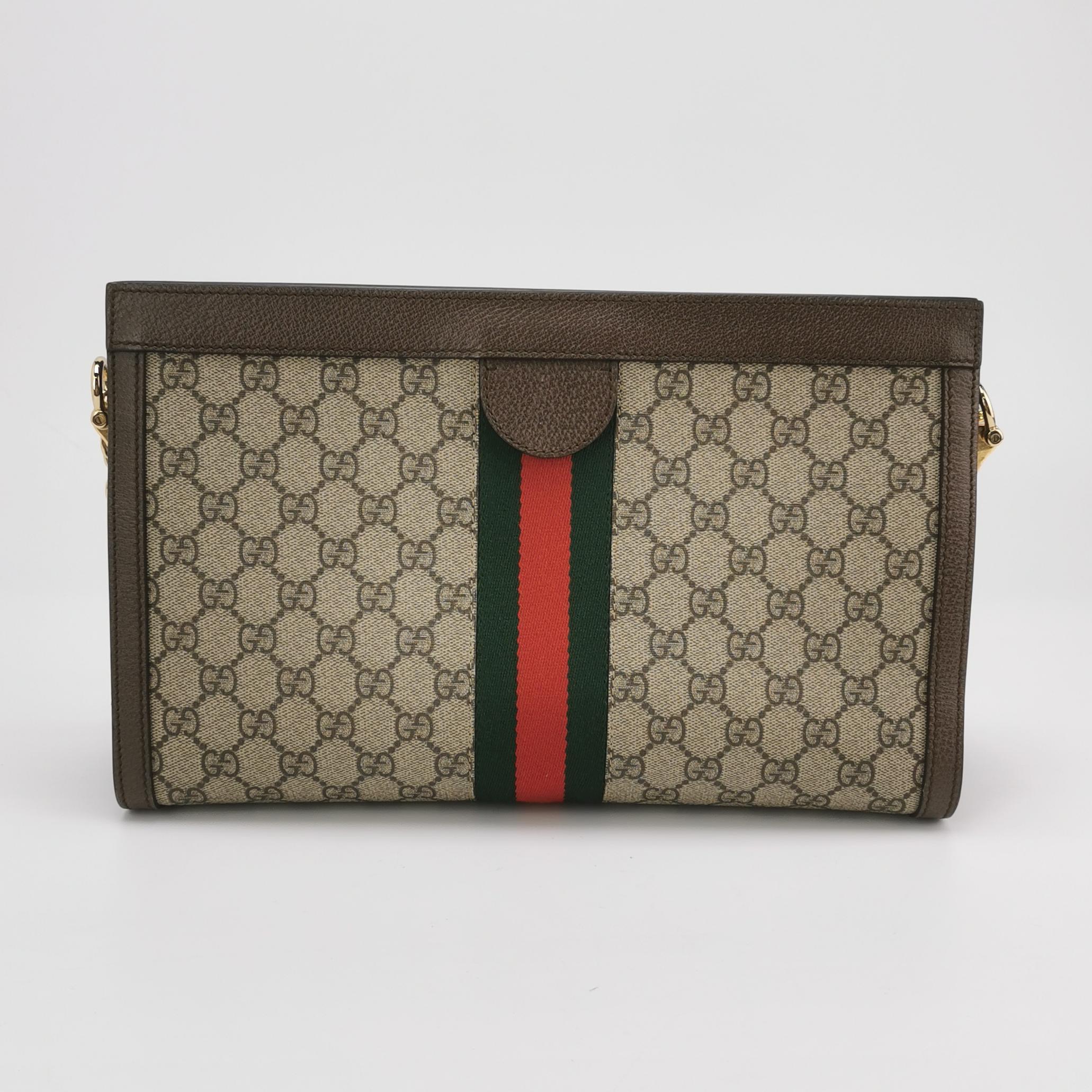 Gucci Ophidia Chain Shoulder Bag GG Coated Canvas Medium — photo 5 of 15