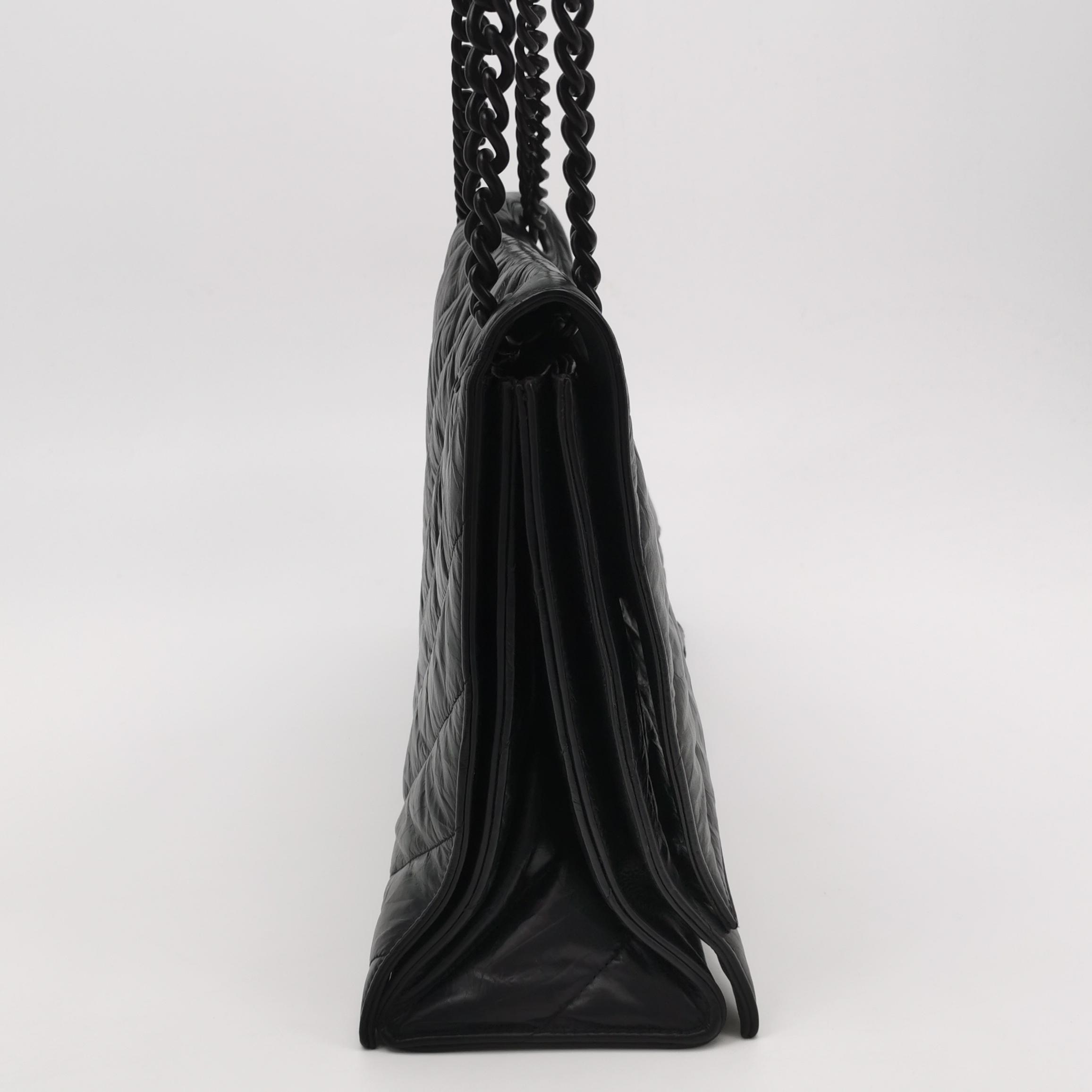 Balenciaga Crush Chain Flap Bag Quilted Crushed Calfskin Large — photo 4 of 16