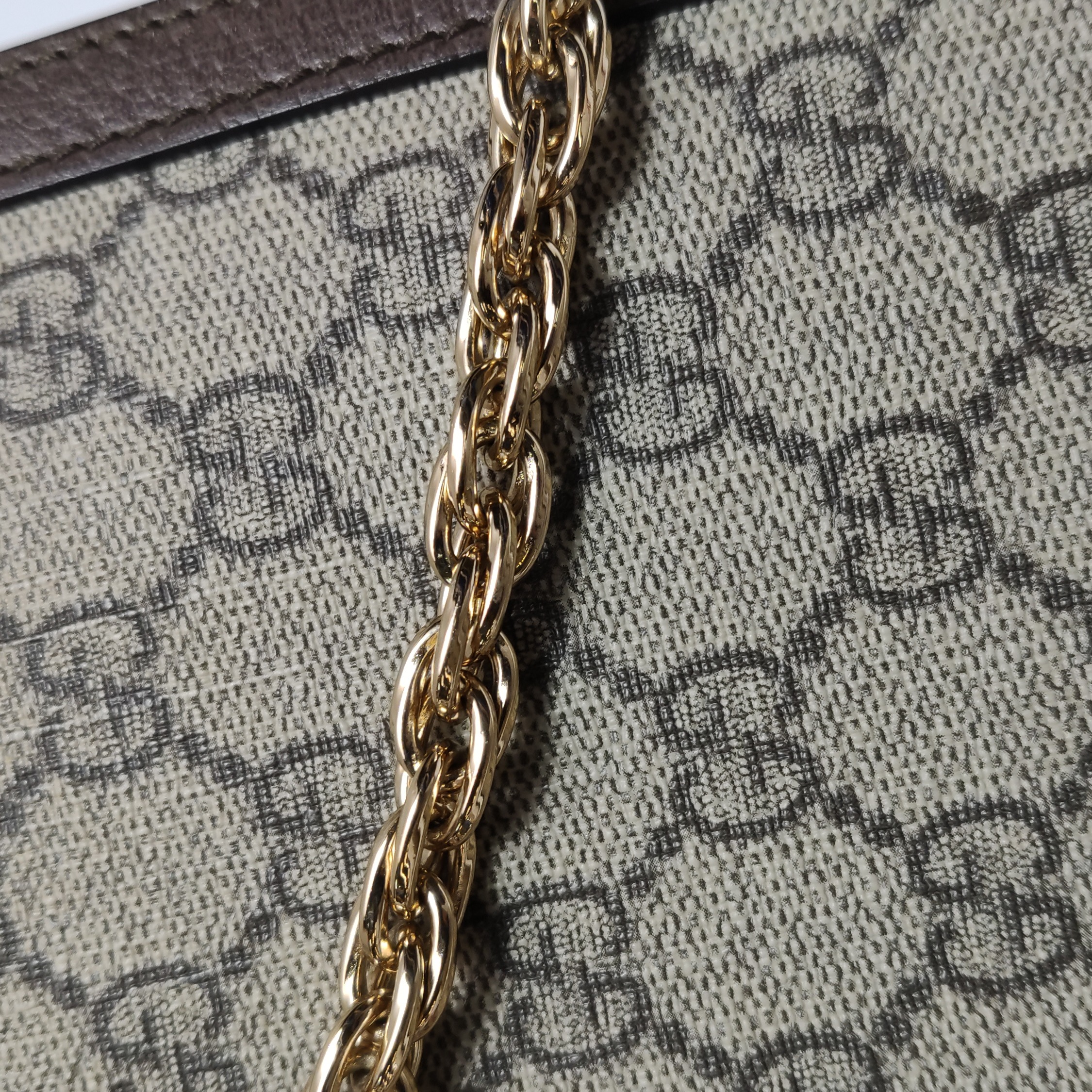 Gucci Ophidia Chain Shoulder Bag GG Coated Canvas Medium — photo 13 of 15