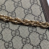 Gucci Ophidia Chain Shoulder Bag GG Coated Canvas Medium — thumbnail 13