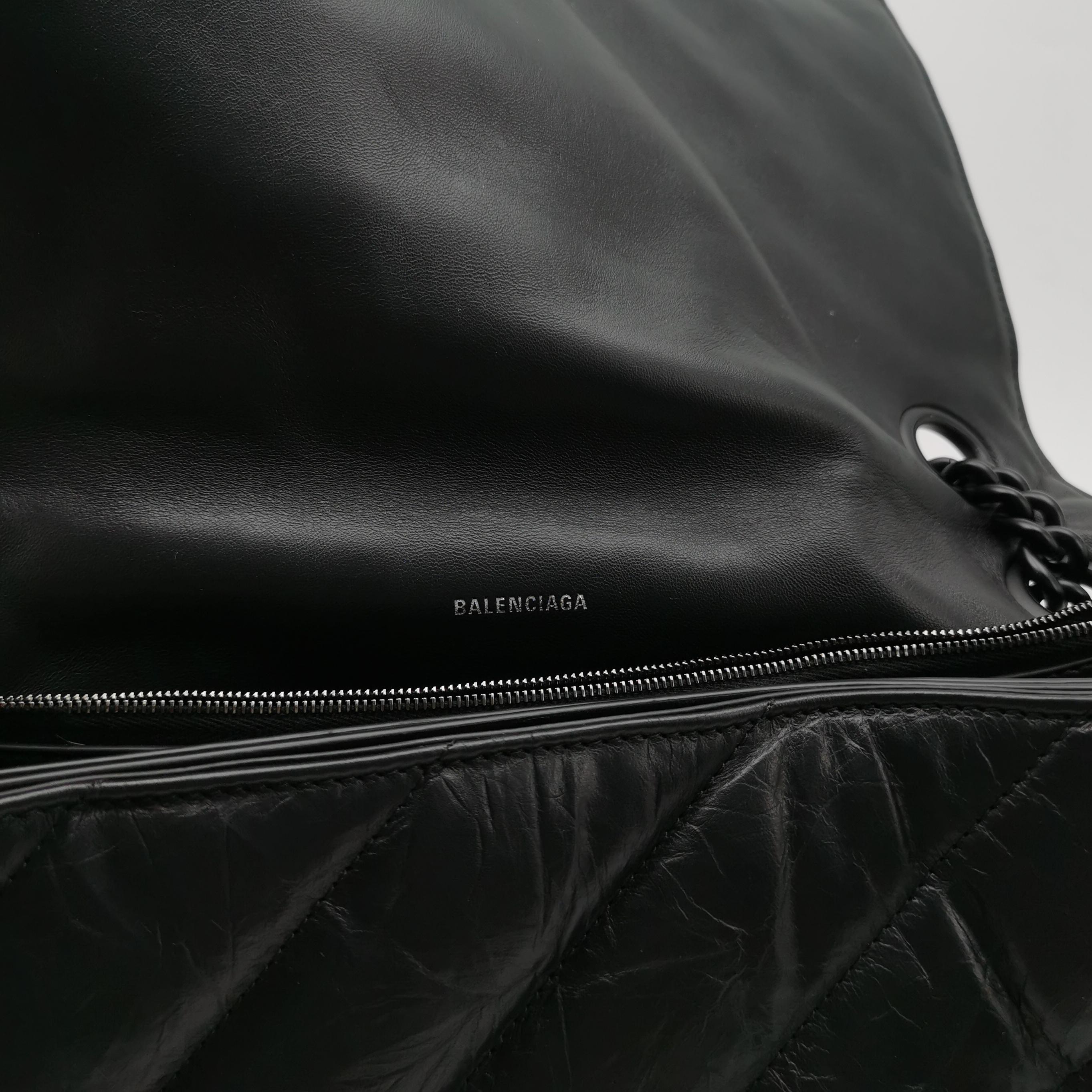 Balenciaga Crush Chain Flap Bag Quilted Crushed Calfskin Large — photo 8 of 16