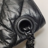 Balenciaga Crush Chain Flap Bag Quilted Crushed Calfskin Large — thumbnail 10
