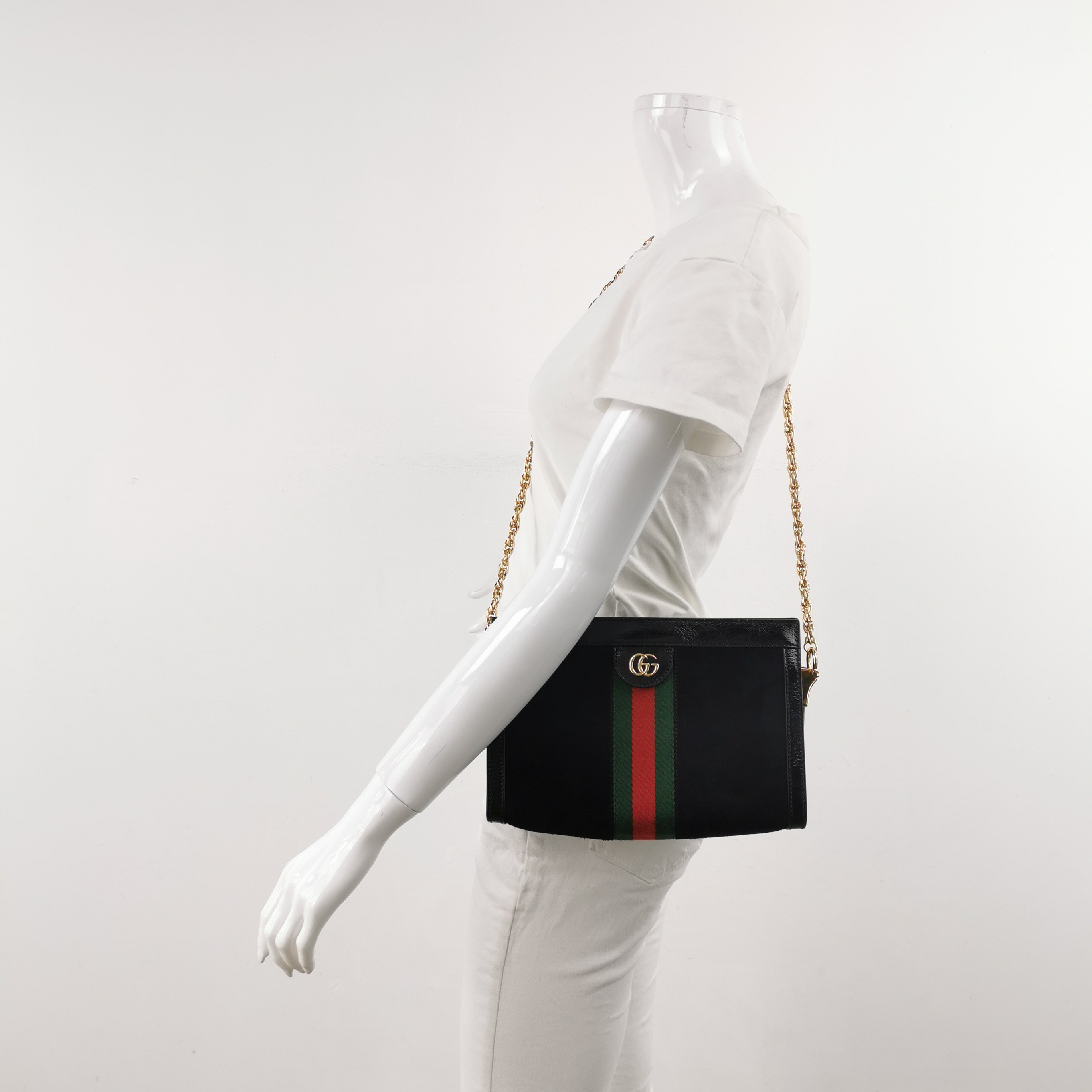 Gucci Ophidia Chain Shoulder Bag Suede Small — alternate view