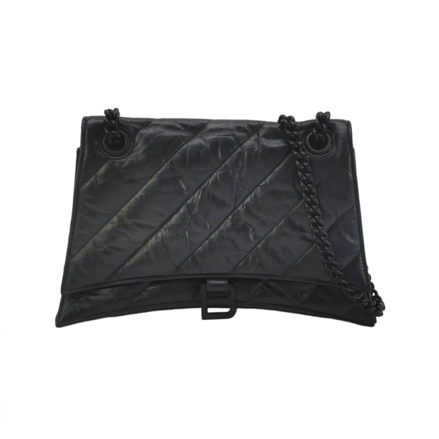 Balenciaga Crush Chain Flap Bag Quilted Crushed Calfskin Medium — pre-owned, Vierlot