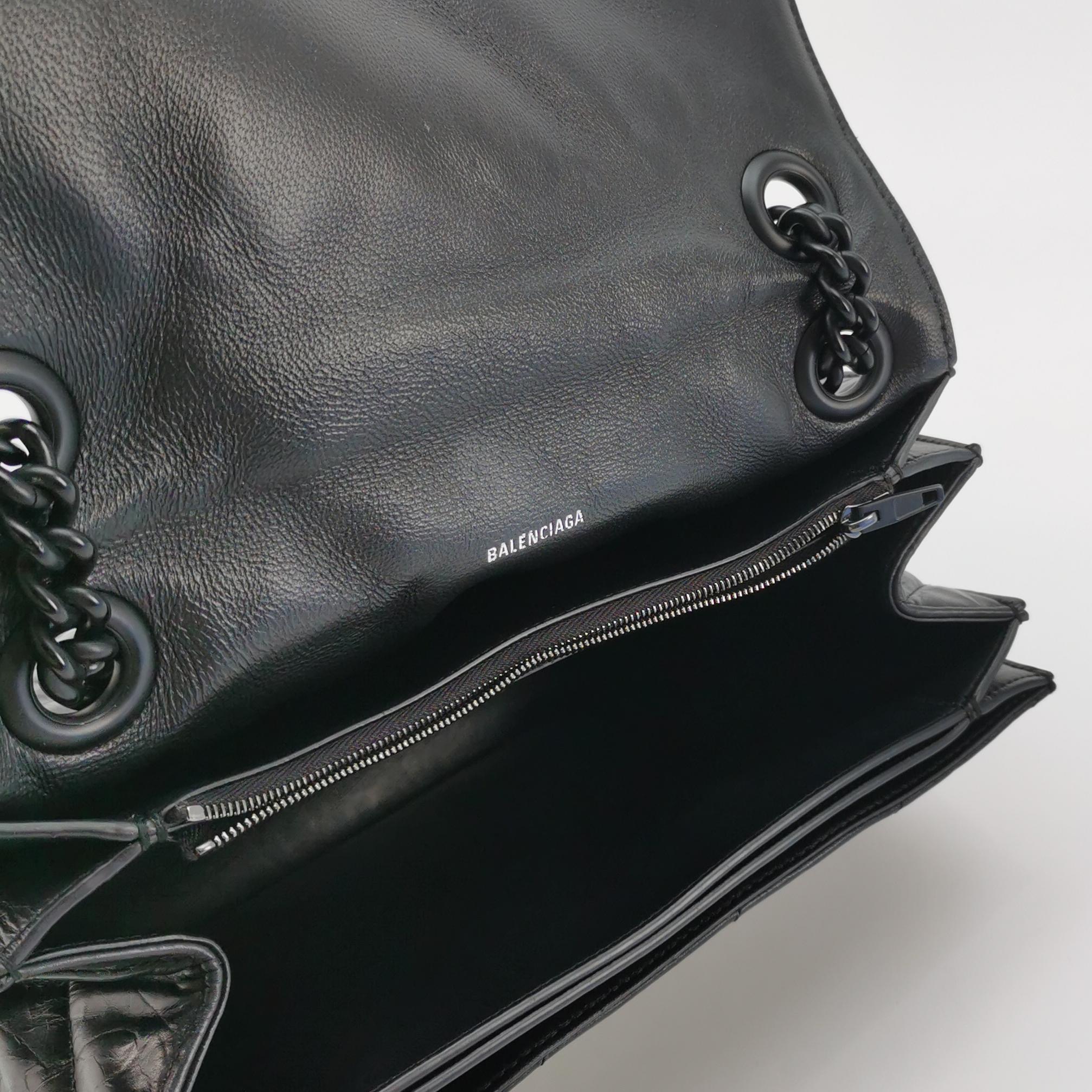 Balenciaga Crush Chain Flap Bag Quilted Crushed Calfskin Medium — photo 7 of 15