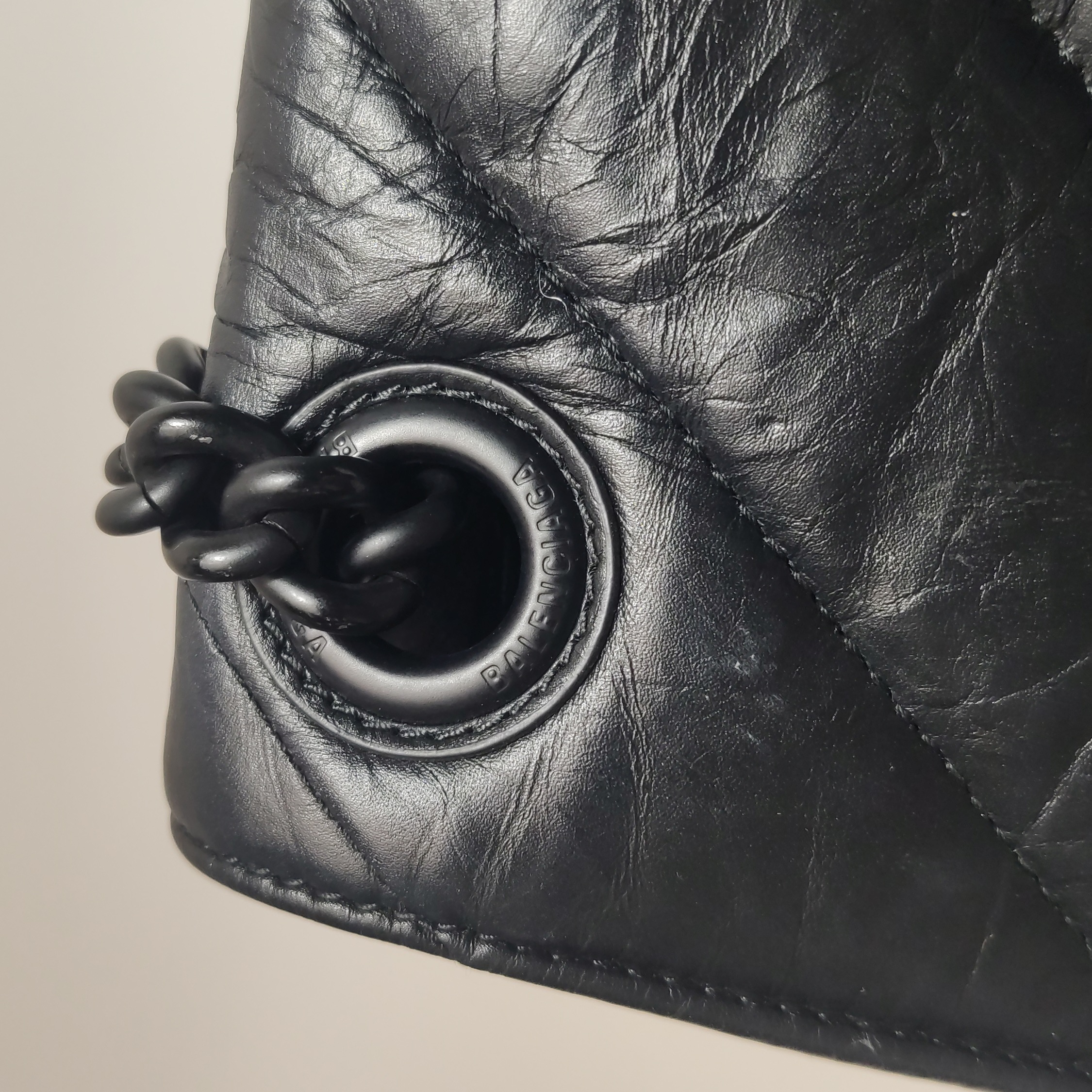 Balenciaga Crush Chain Flap Bag Quilted Crushed Calfskin Medium — photo 11 of 15