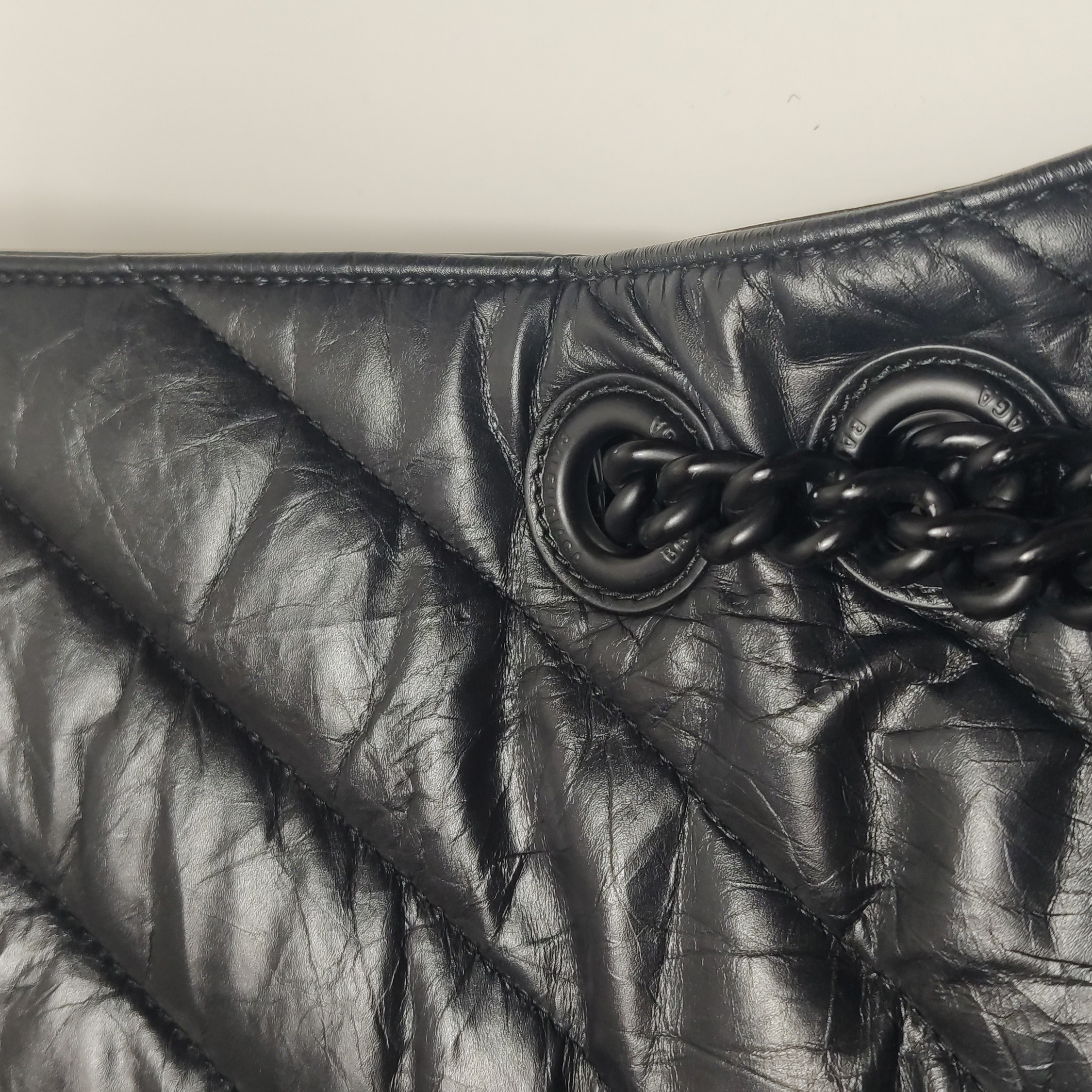 Balenciaga Crush Chain Flap Bag Quilted Crushed Calfskin Medium — photo 14 of 15