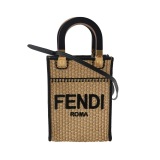 Fendi Sunshine Shopper Tote Straw Mini — thumbnail 1