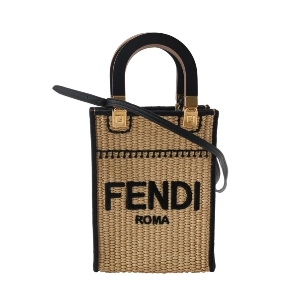 Fendi Sunshine Shopper Tote Straw Mini — pre-owned, Vierlot