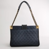 Chanel Grand Shopping Tote Quilted Caviar — thumbnail 5