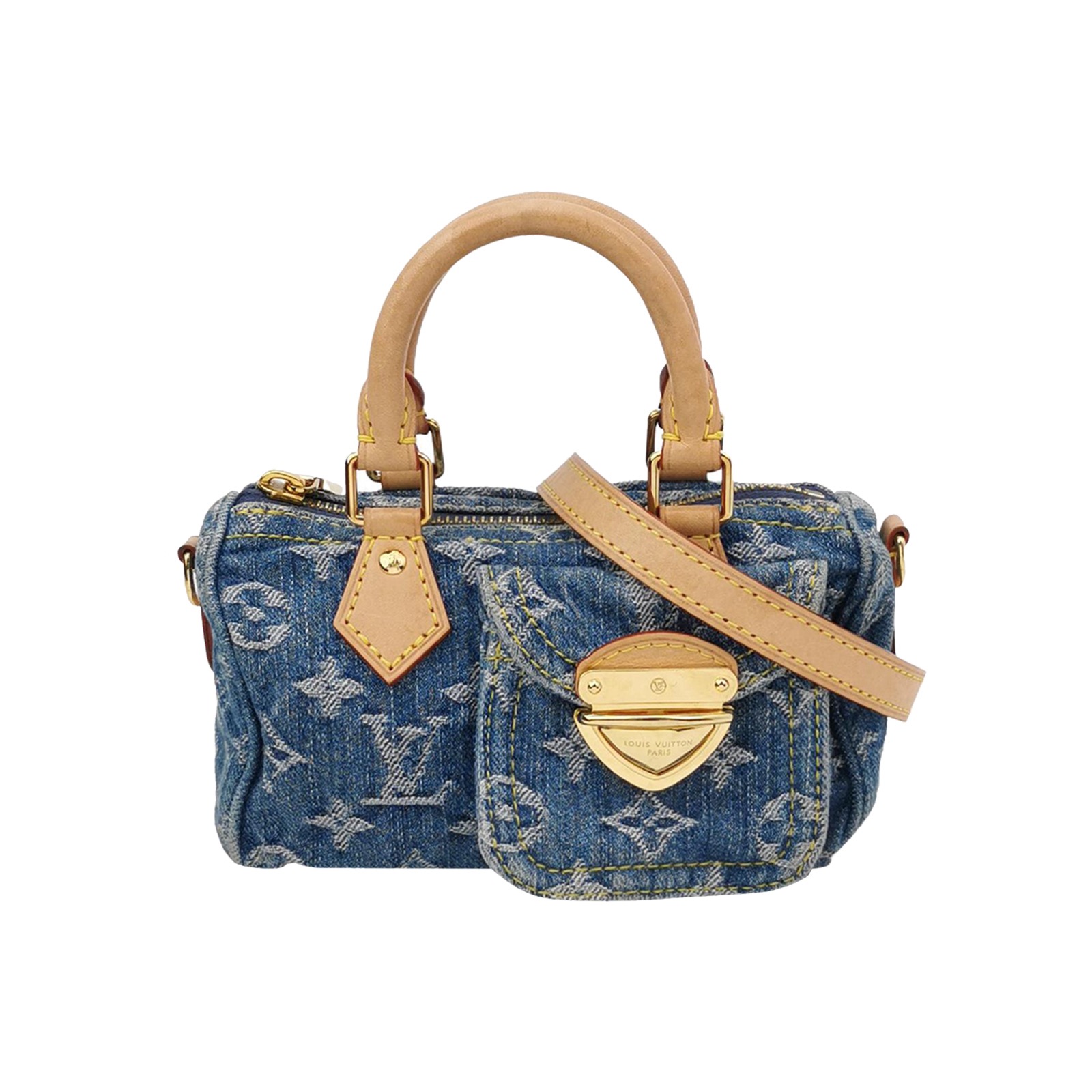 Louis Vuitton(LV) Speedy Bandouliere NM Bag Monogram Denim Nano — photo 1 of 23