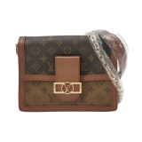 Louis Vuitton(LV) Dauphine Shoulder Bag Reverse Monogram Canvas MM — thumbnail 1