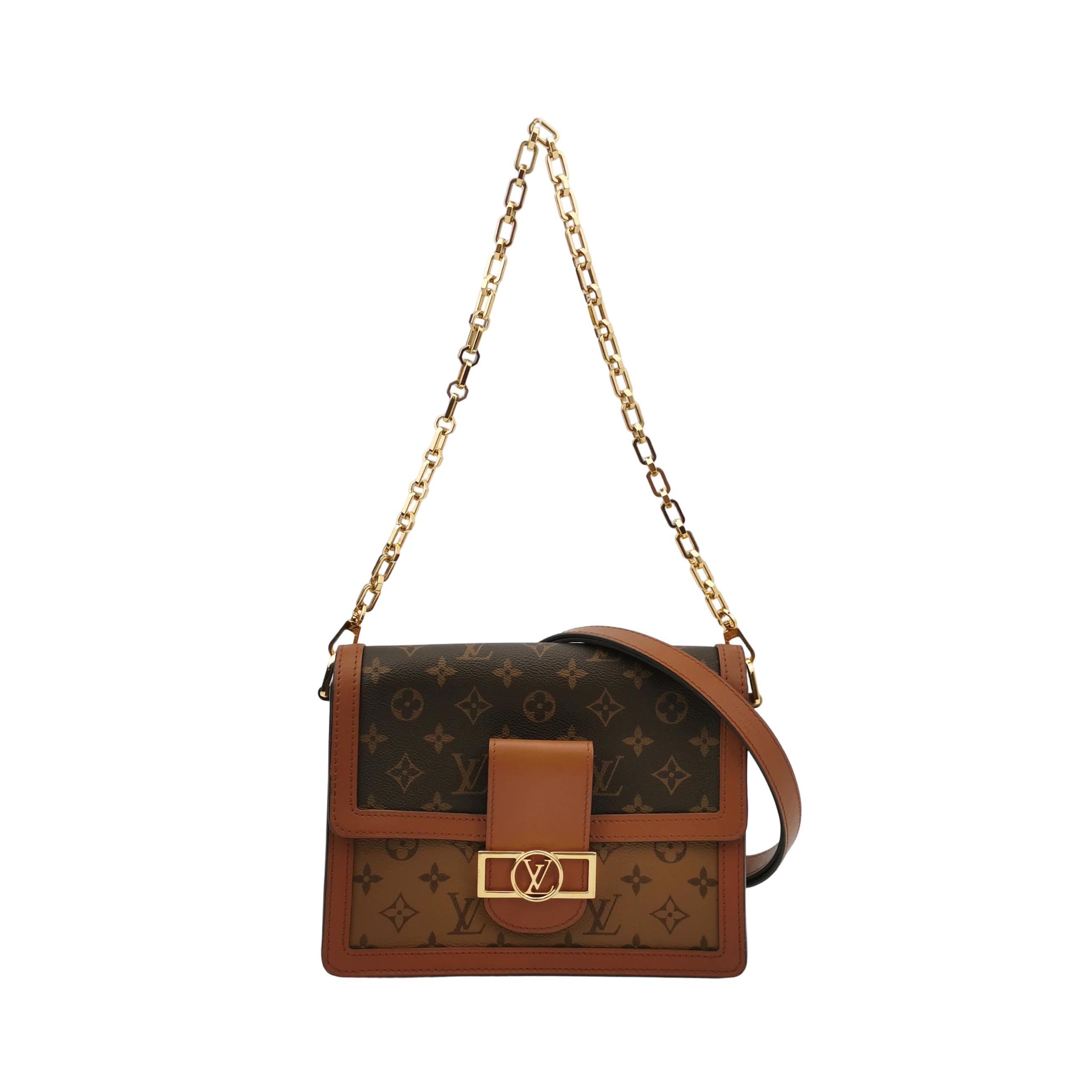 Louis Vuitton(LV) Dauphine Shoulder Bag Reverse Monogram Canvas MM — photo 1 of 23