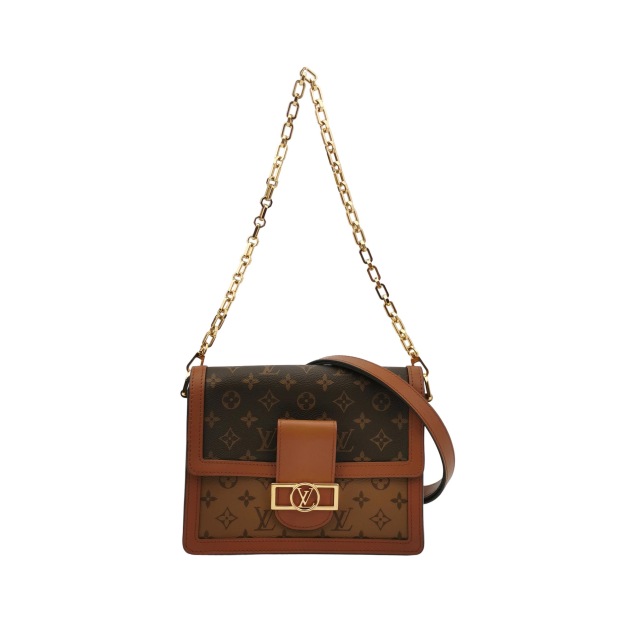 Louis Vuitton(LV) Dauphine Shoulder Bag Reverse Monogram Canvas MM — pre-owned, Vierlot