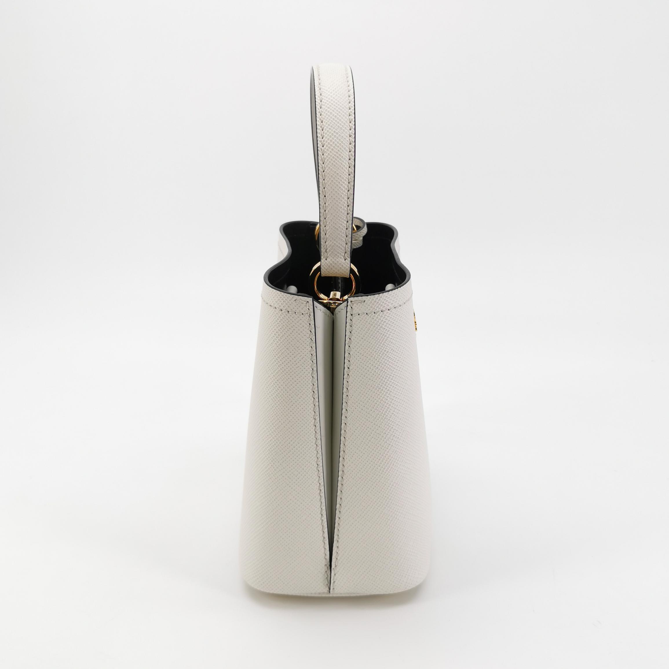 Prada Panier Bucket Bag Saffiano Leather Mini — photo 3 of 23