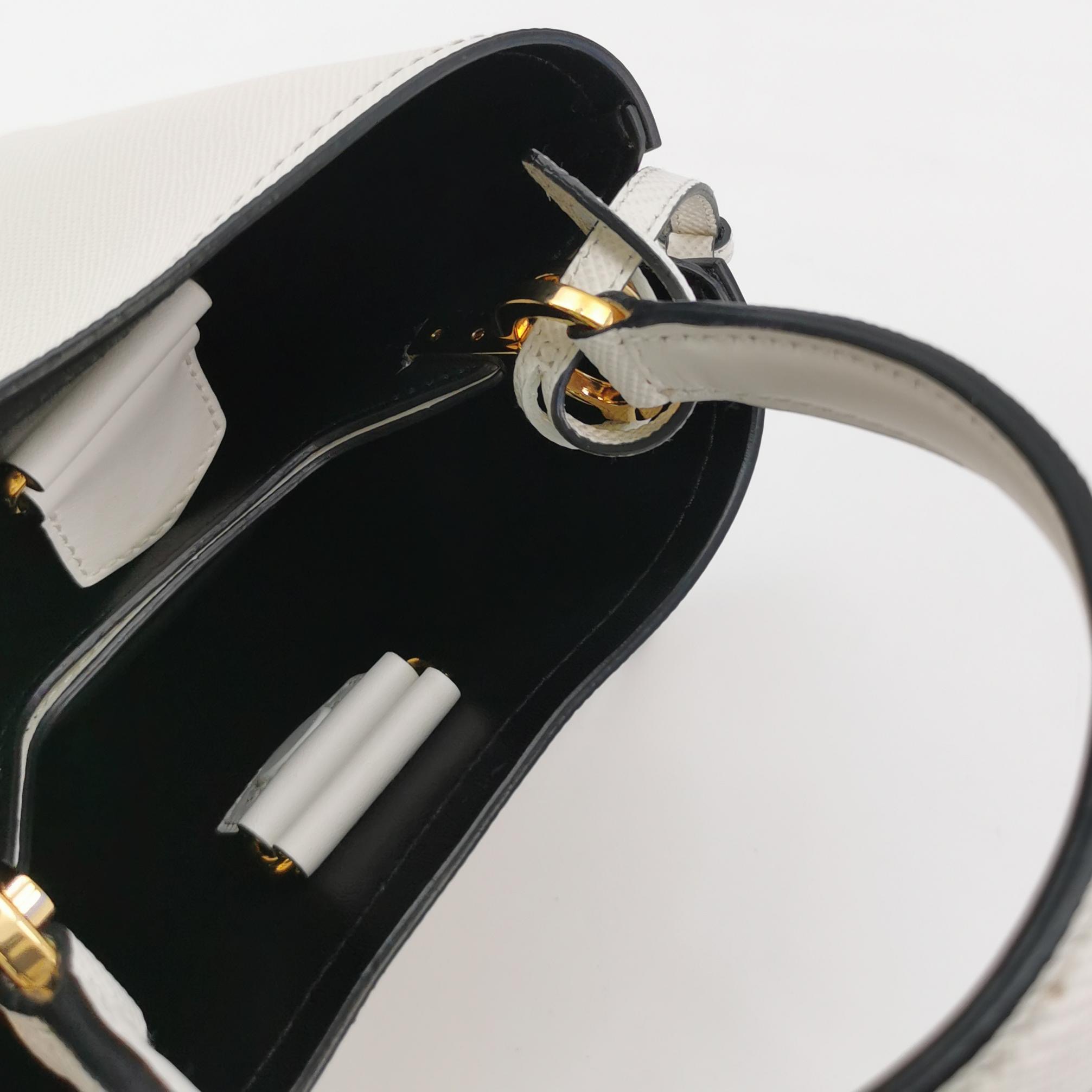 Prada Panier Bucket Bag Saffiano Leather Mini — photo 8 of 23
