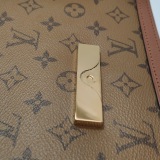 Louis Vuitton(LV) Dauphine Shoulder Bag Reverse Monogram Canvas MM — thumbnail 17