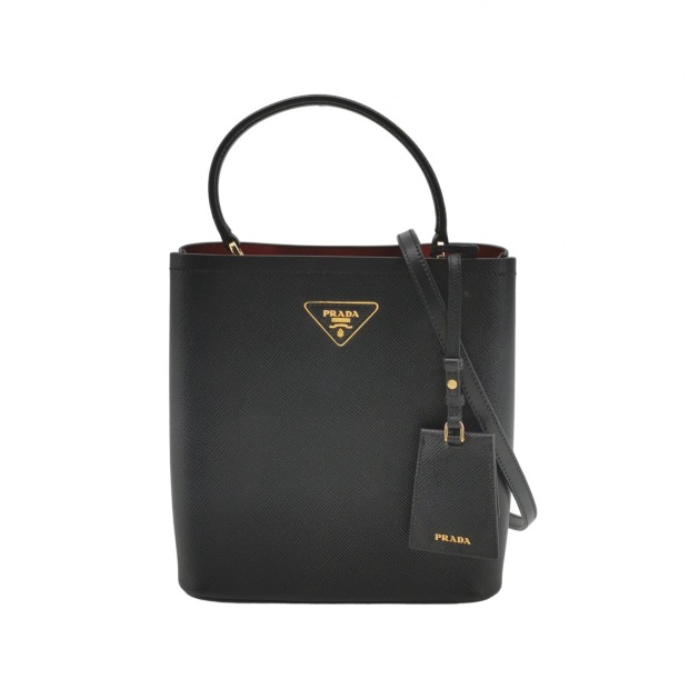 Prada Panier Bucket Bag Saffiano Leather Medium — pre-owned, Vierlot