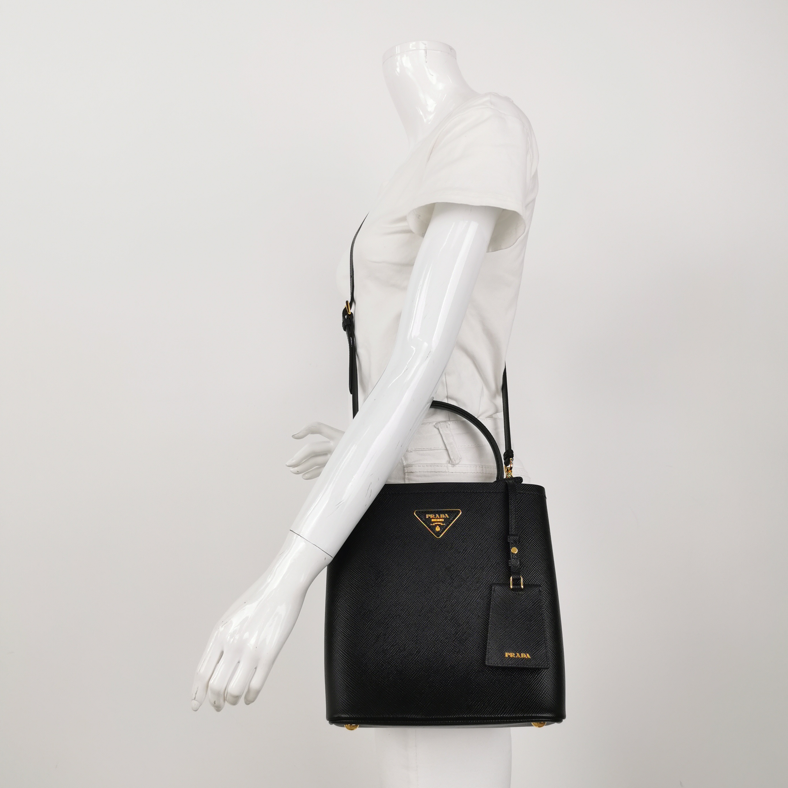 Prada Panier Bucket Bag Saffiano Leather Medium — photo 2 of 16